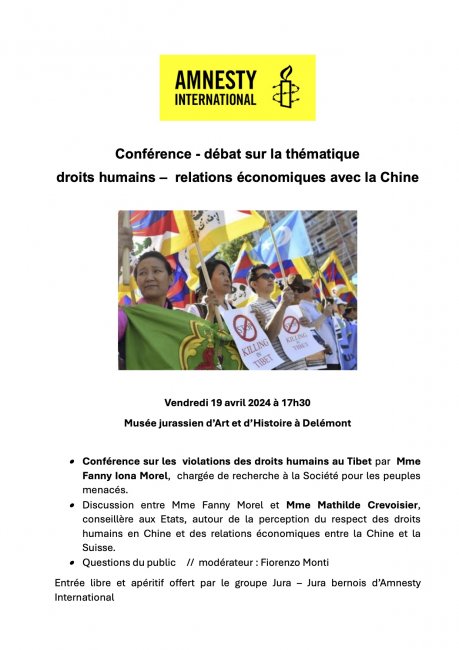 Droits humains - relations économiques avec la Chine